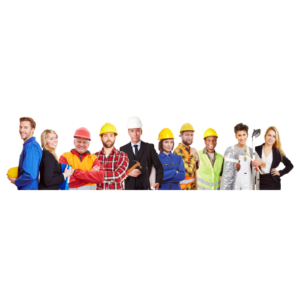 Group of Australian tradies and professionals in industry-specific workwear, representing the top essentials for safety and compliance in 2025.