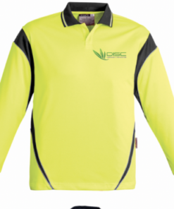 Disc Landscapes Long Sleeve Polo